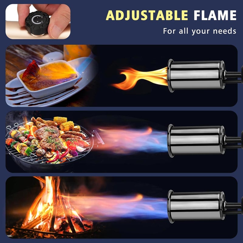 ARTFLAMM Powerful Propane Torch Gun, Flamethrower with Turbo Mode, Charcoal Torch Lighter with Safety Lock, Kitchen Blow Torch for Cooking, BBQ, Searing Steak, Grill(Tank Not Included) - Image 5